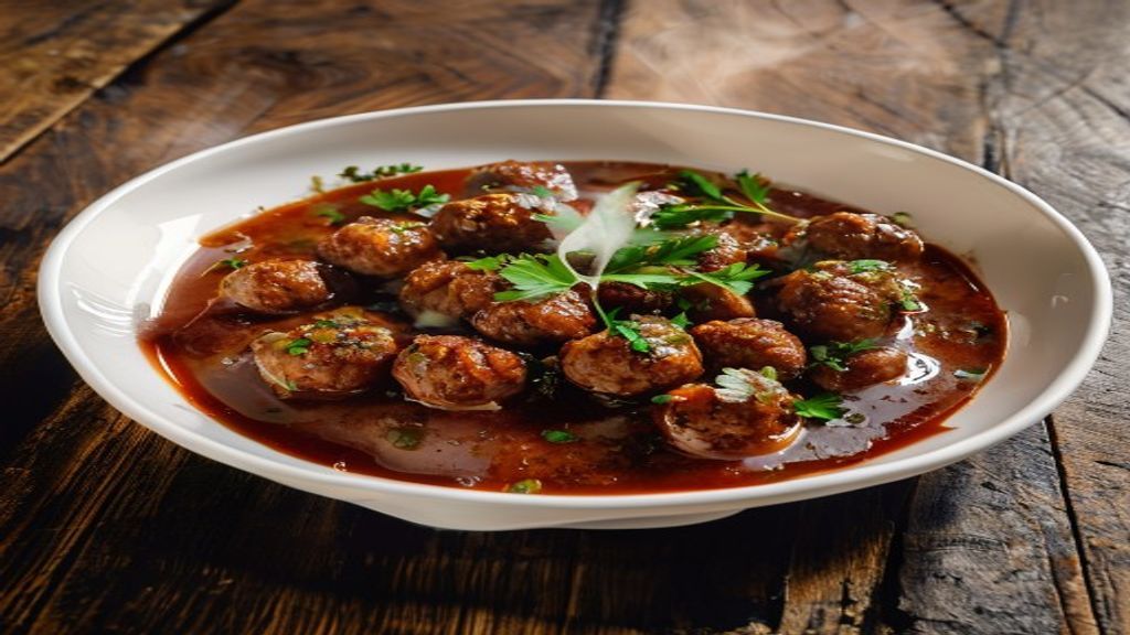 Albóndigas caseras en salsa de tomate
